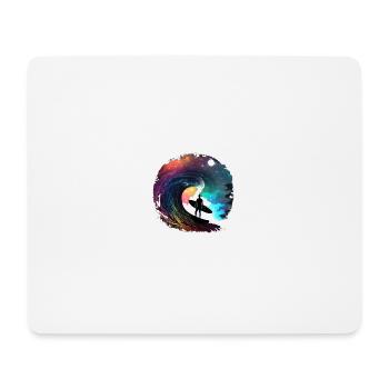 surfeur - Tapis de souris (format paysage) - blanc - Devant