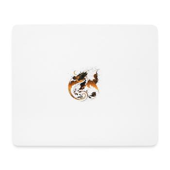 Drache - Mousepad (Querformat) - Weiß - Vorne