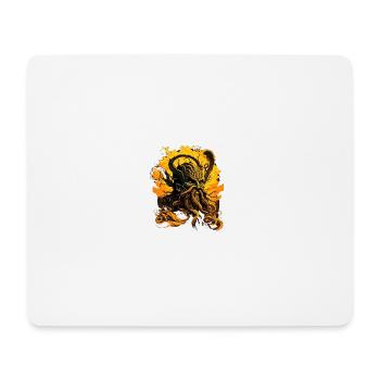 Roi des tentacules jaunes - Tapis de souris (format paysage) - blanc - Devant