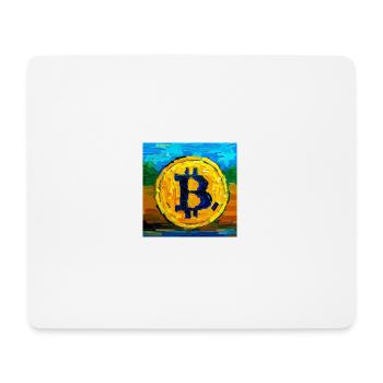 Van Gogh Bitcoin - Mousepad (Querformat) - Weiß - Vorne