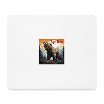 Gym Bear Fitness - Mouse Pad (horizontal) - white - Front