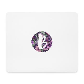 Letter B - Mouse Pad (horizontal) - white - Front