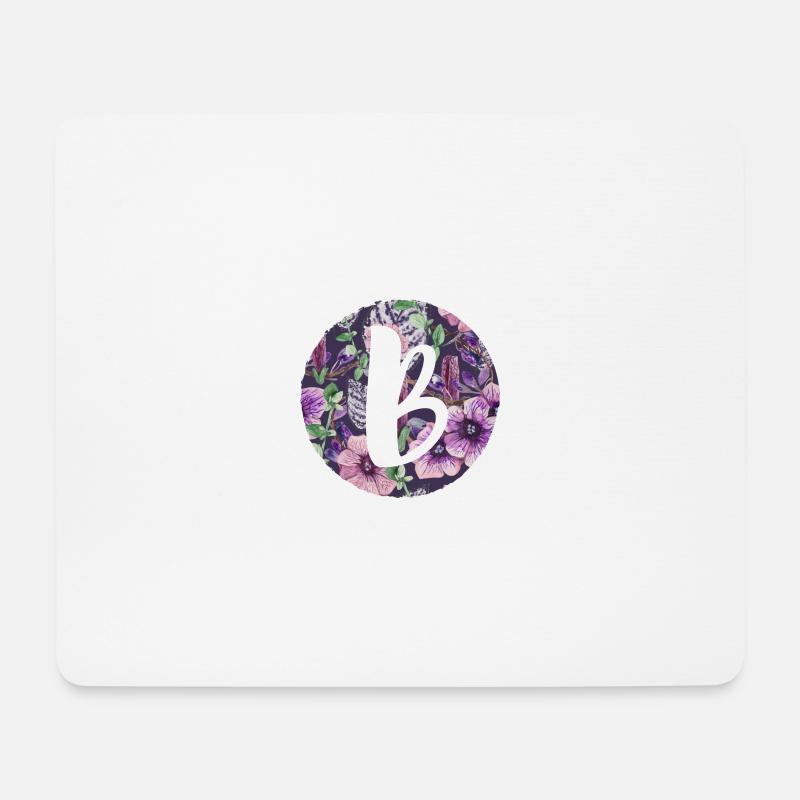 Buchstabe B - Mousepad (Querformat) - Weiß