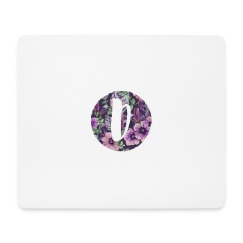 Buchstabe D - Mousepad (Querformat) - Weiß - Vorne