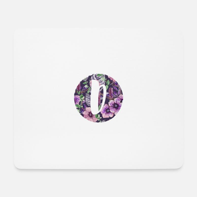 Buchstabe D - Mousepad (Querformat) - Weiß