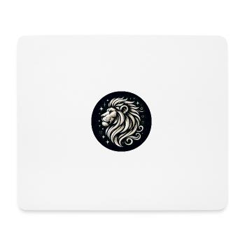 Étoiles à tête de lion dessinées - Tapis de souris (format paysage) - blanc - Devant