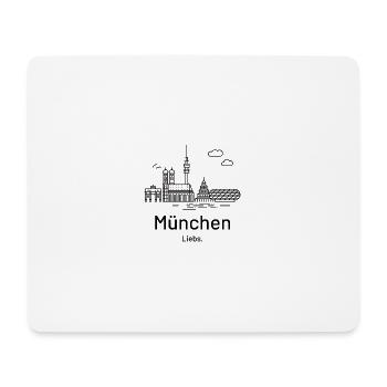 Munich. Love. - Mouse Pad (horizontal) - white - Front