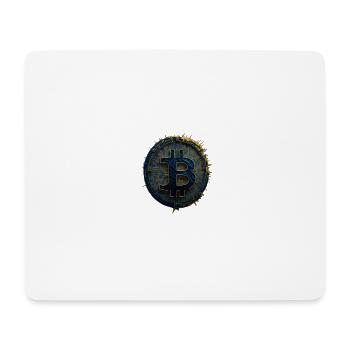 Bitcoin Gold Blue - Mouse Pad (horizontal) - white - Front