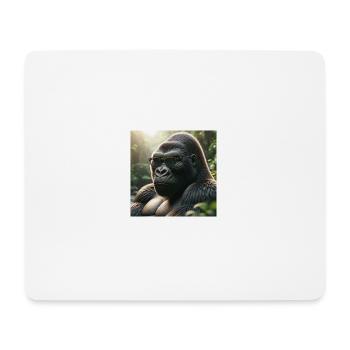 Gorilla mir Sonnenbrille - Mousepad (Querformat) - Weiß - Vorne