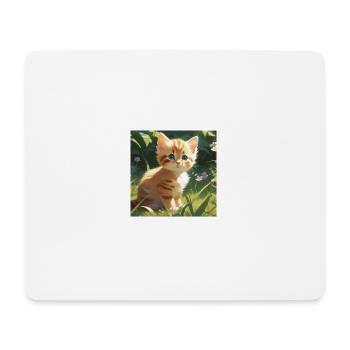 Bébé chaton. - Tapis de souris (format paysage) - blanc - Devant
