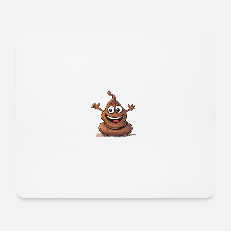 Lustiges Baby Body Kacke Kackhaufen - Mousepad (Querformat) - Weiß
