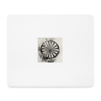 Dartboard Dartscheibe Winkingerschild - Mousepad (Querformat) - Weiß - Vorne