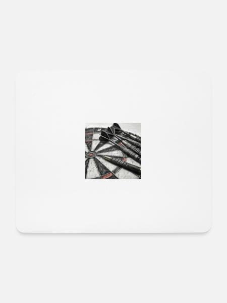 Dartboard - Mousepad (Querformat) - Weiß