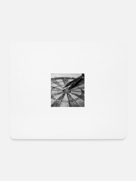 Dartboard - Mousepad (Querformat) - Weiß