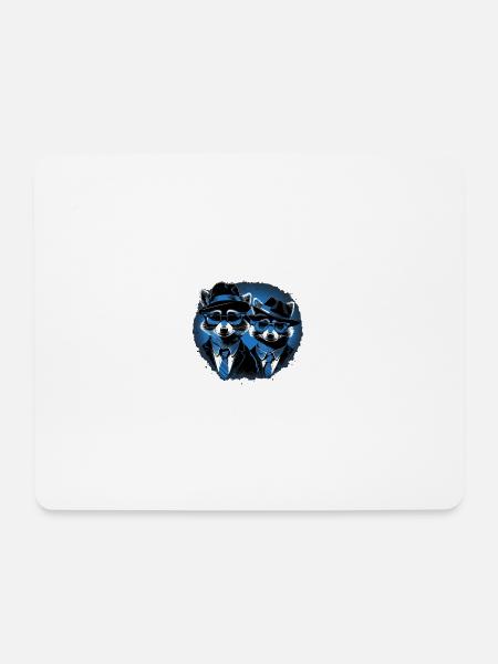 BB raccoons - Mouse Pad (horizontal) - white