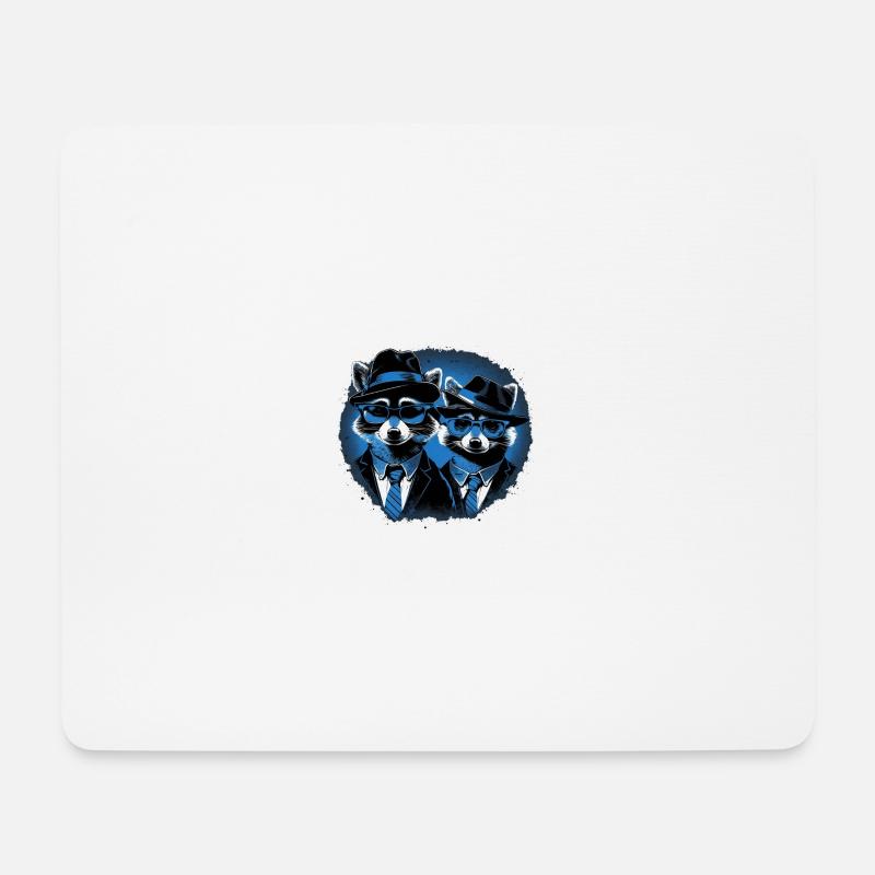 BB raccoons - Mouse Pad (horizontal) - white