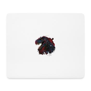 T rexbot - Mousepad (Querformat) - Weiß - Vorne