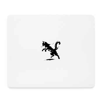 Graphismes de chat fantaisistes et élégants - Purrfectly Cra - Tapis de souris (format paysage) - blanc - Devant