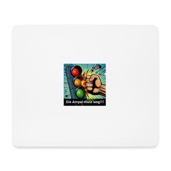 Ende der Ampel - Mousepad (Querformat) - Weiß - Vorne