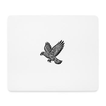 Adler - Mousepad (Querformat) - Weiß - Vorne