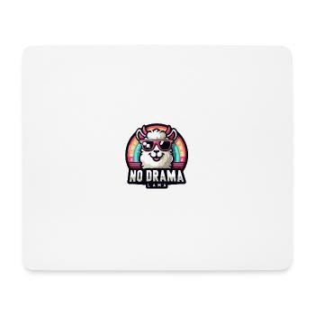 Kein Drama Lama - Mousepad (Querformat) - Weiß - Vorne