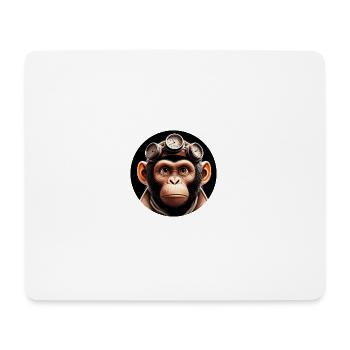Monkey Time Traveler Time Travel - Mouse Pad (horizontal) - white - Front