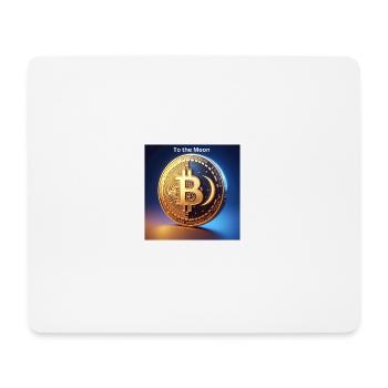 Bitcoin To the Moon - Mouse Pad (horizontal) - white - Front