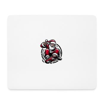 Santa Claus skating. - Mouse Pad (horizontal) - white - Front