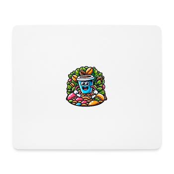 L’aventure du café ! - Tapis de souris (format paysage) - blanc - Devant