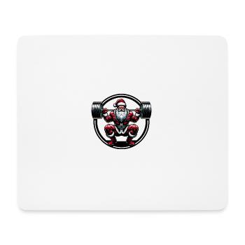 Squats Santa - Mouse Pad (horizontal) - white - Front