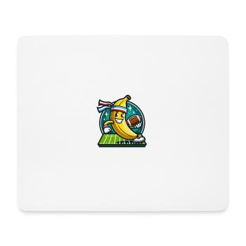 Banane de football - Tapis de souris (format paysage) - blanc - Devant