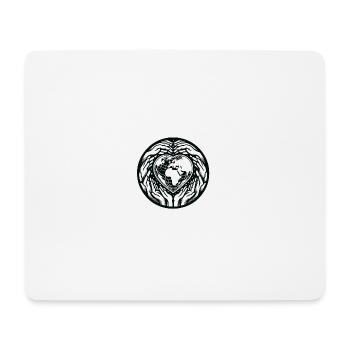 Un seul monde - Tapis de souris (format paysage) - blanc - Devant