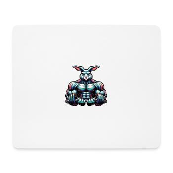 Curling Bunny - Mouse Pad (horizontal) - white - Front