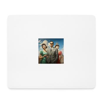 Italienischer Retrowave - Mousepad (Querformat) - Weiß - Vorne