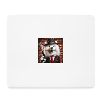 Samojed Mafia - Mousepad (Querformat) - Weiß - Vorne