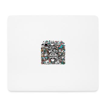 Restez merveilleux - Tapis de souris (format paysage) - blanc - Devant
