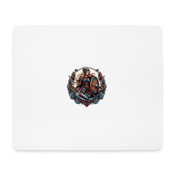 Vierge bouclier - Tapis de souris (format paysage) - blanc - Devant