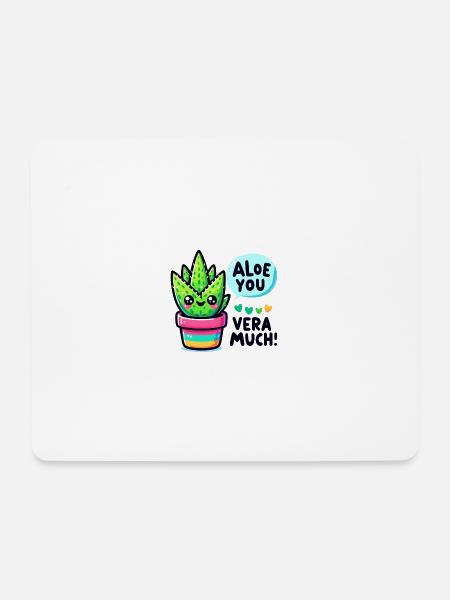 Aloe you vera much - Mouse Pad (horizontal) - white