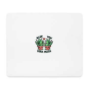 Aloe you vera much - Mouse Pad (horizontal) - white - Front