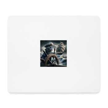 🚢 Der Seebär im Sturm - Mousepad (Querformat) - Weiß - Vorne