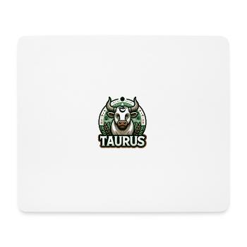 Taureau - Tapis de souris (format paysage) - blanc - Devant
