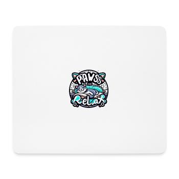 PAWSS & RELAX - Mouse Pad (horizontal) - white - Front