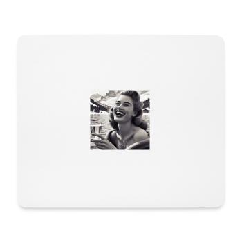 Vintage Glamour - Bergsee - Mousepad (Querformat) - Weiß - Vorne