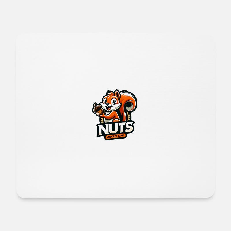 Nuts about Life - Mouse Pad (horizontal) - white