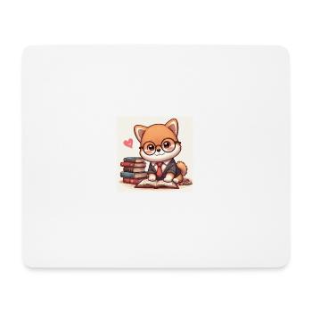 Shiba Inu Élégance - Tapis de souris (format paysage) - blanc - Devant