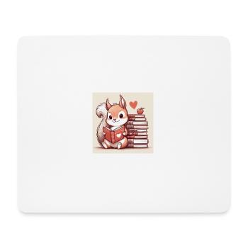Écureuil - Tapis de souris (format paysage) - blanc - Devant