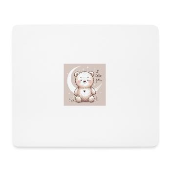 Bär Liebe - Mousepad (Querformat) - Weiß - Vorne