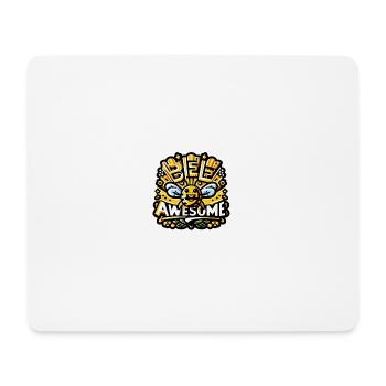 Bee Awesome. - Mousepad (Querformat) - Weiß - Vorne