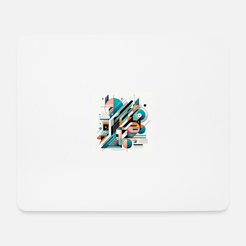Modern Matrix - Mousepad (Querformat) - Weiß
