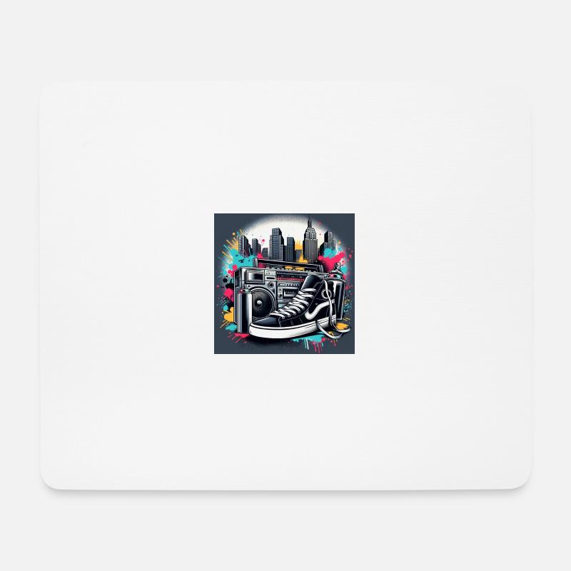Urban Rhythms and Hues - Mousepad (Querformat) - Weiß